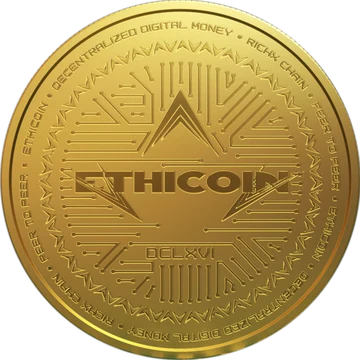 The ETHIC+ gold coin